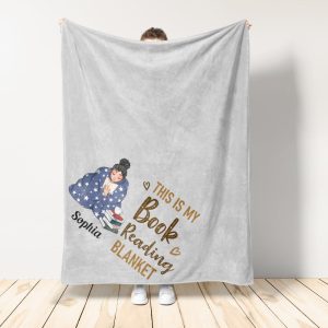 Book Reading Blanket  - Personalized Blanket Big Size