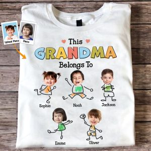 Grandma Drawing - PersonalizedOne Size Shirt